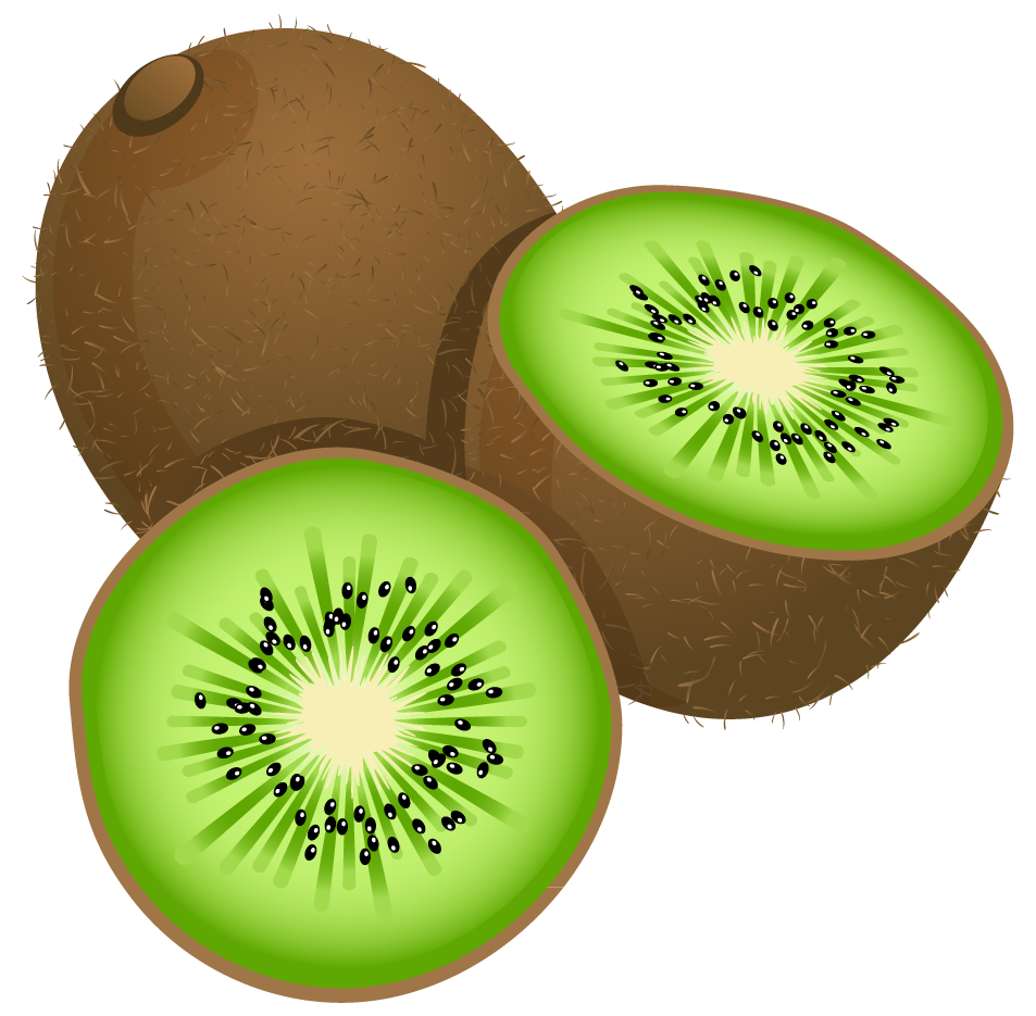 Kiwi Painted Photography Frut Large Kiwifruit Stock Transparent PNG Image