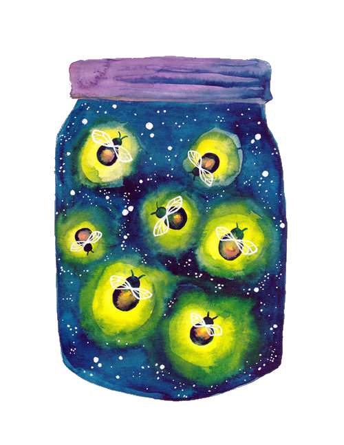 Firefly Fruit Jar Mason Free HD Image Transparent PNG Image