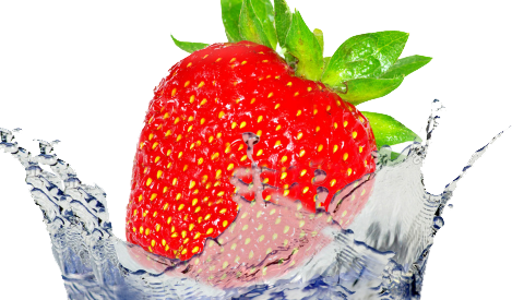 Fruit Water Splash Picture Transparent PNG Image