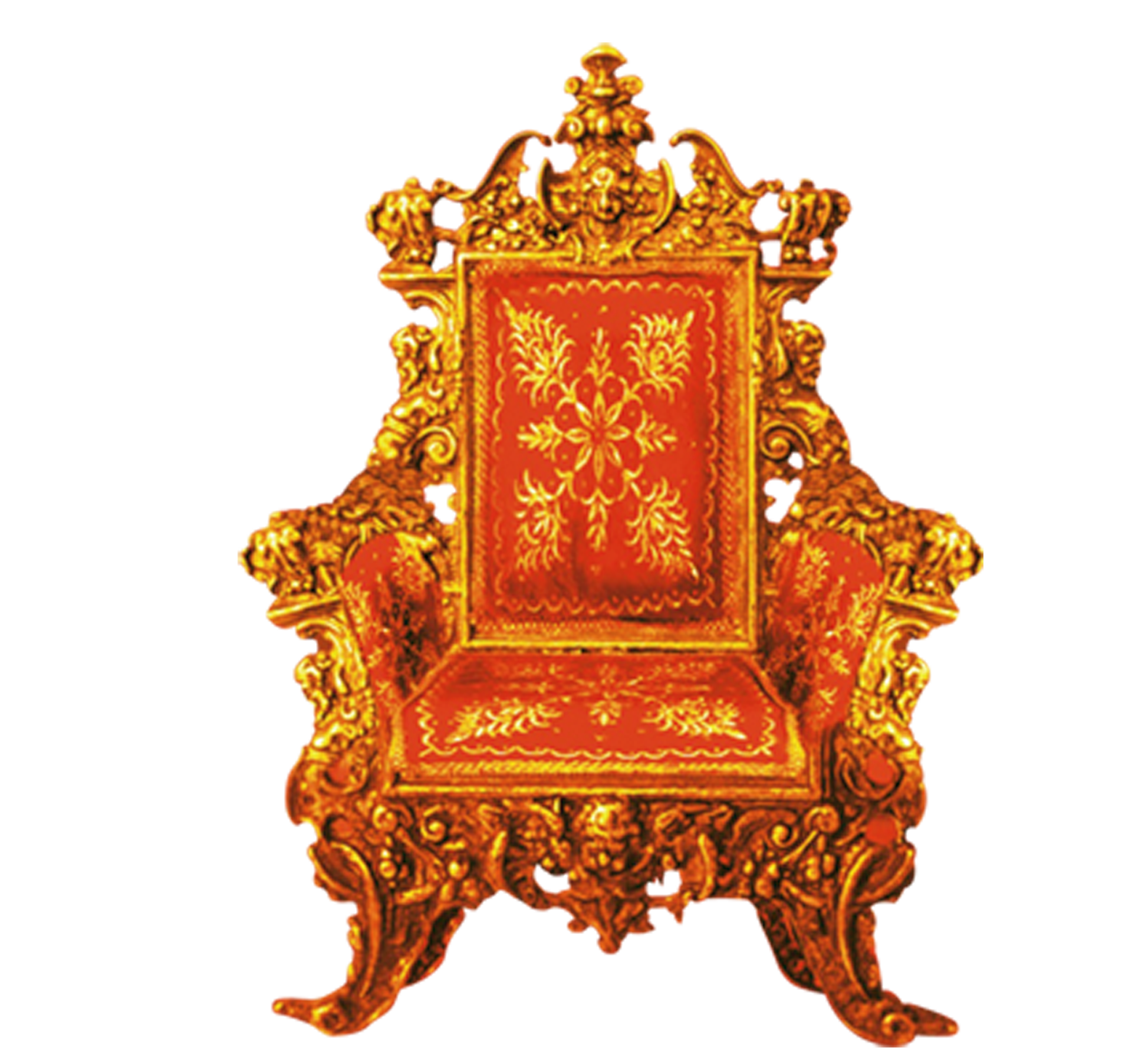 Throne Golden Chair Antique HD Image Free PNG Transparent PNG Image