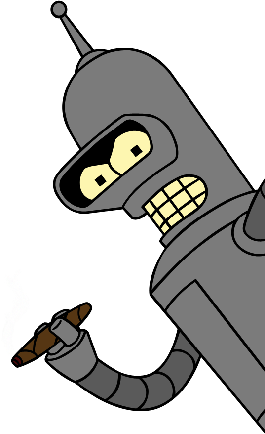 Futurama Robot Bender Free PNG HQ Transparent PNG Image