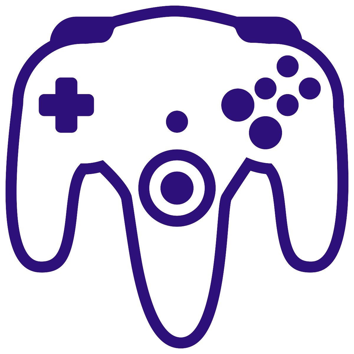 Console Purple Game Accessory Controllers Controller 64 Transparent PNG Image