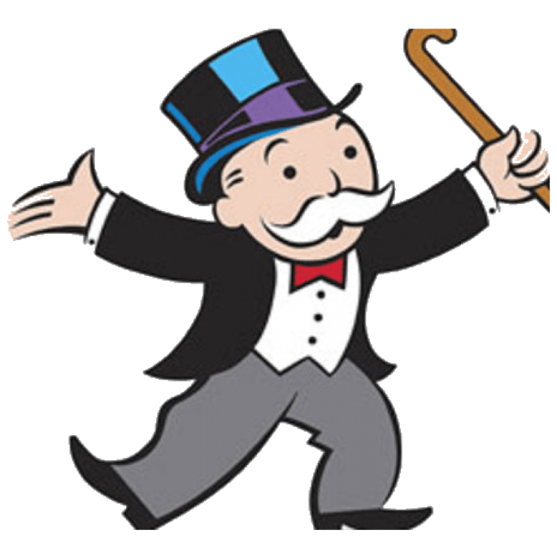 Monopoly Uncle Rich Party Male Pennybags Man Transparent PNG Image