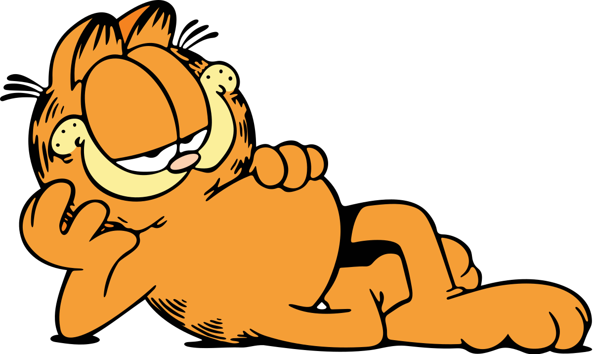 Garfield Cartoon Free Clipart HQ Transparent PNG Image