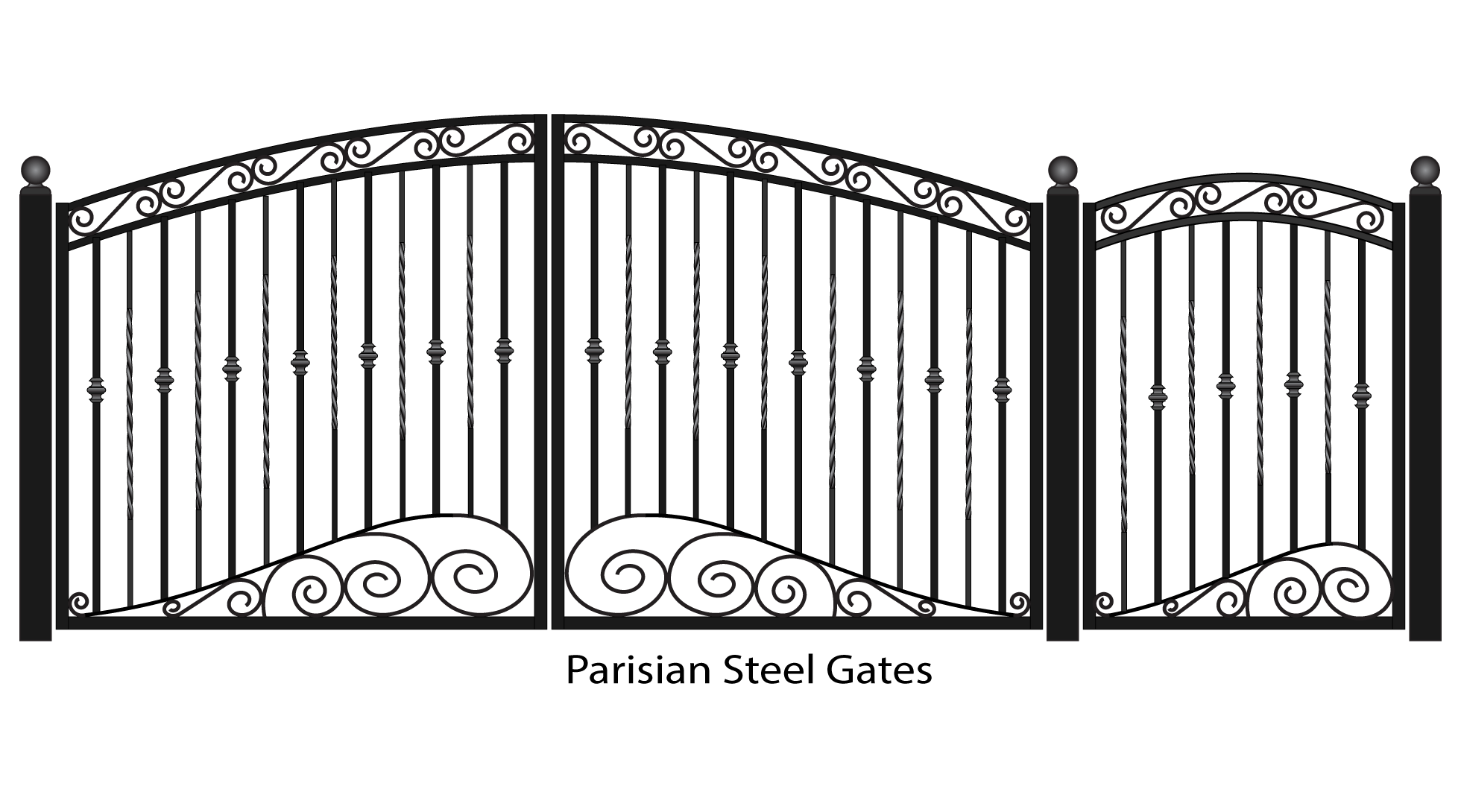 Steel Gate Black Free Clipart HD Transparent PNG Image