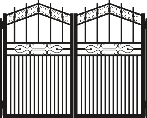 Steel Gate Black Free Download PNG HQ Transparent PNG Image