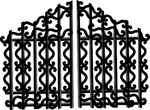 Steel Gate Black Free Transparent Image HQ Transparent PNG Image