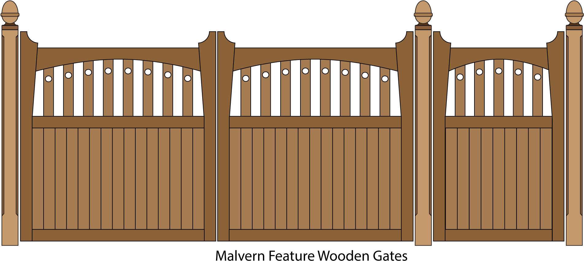 Brown Wood Gate Free Clipart HQ Transparent PNG Image