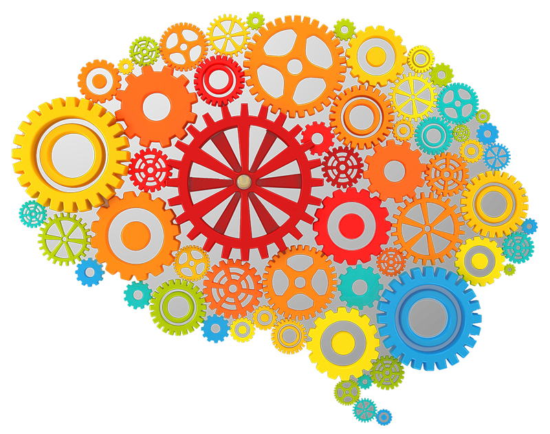 Brain Gears Colorful PNG Free Photo Transparent PNG Image