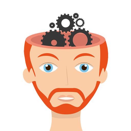 Brain Head Gears Free Clipart HQ Transparent PNG Image