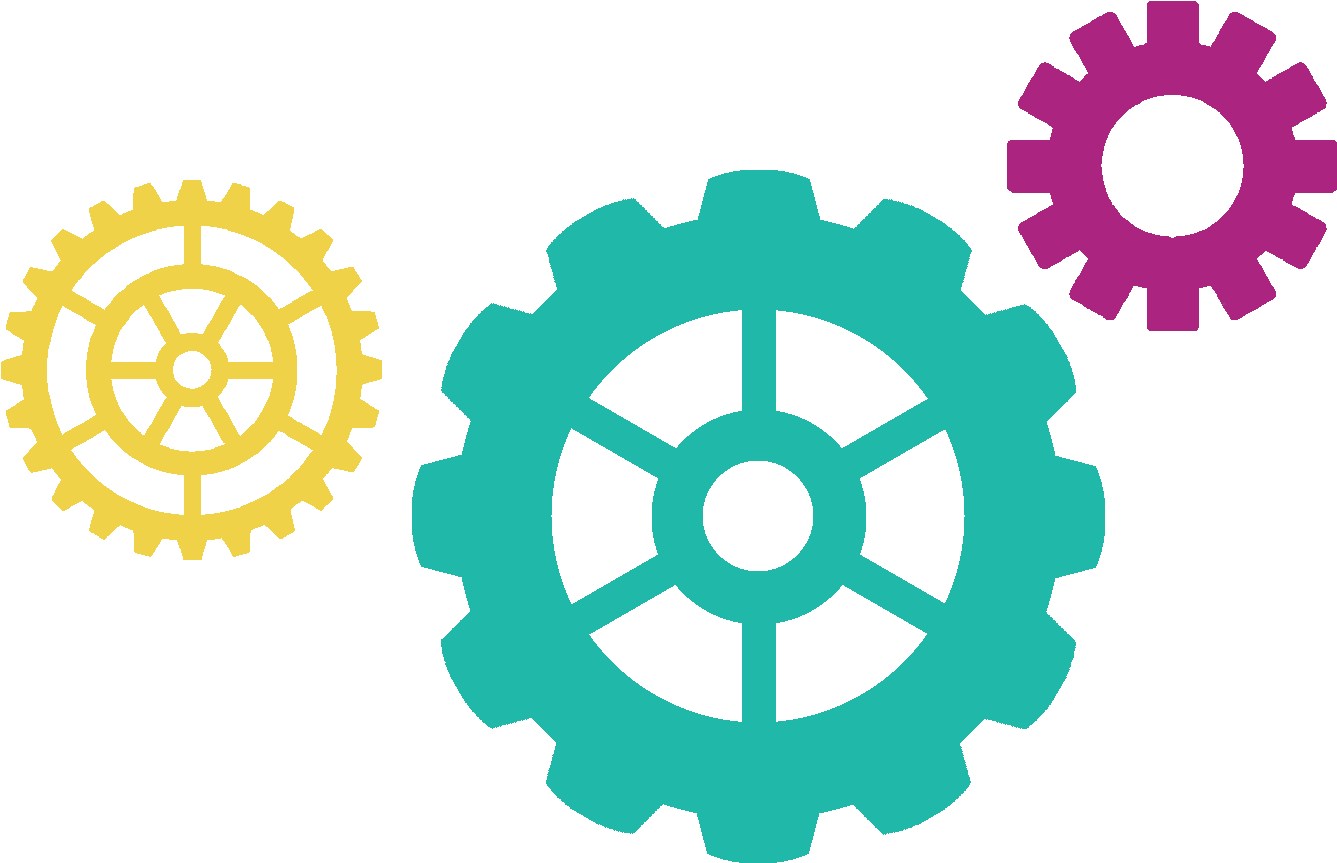 Vector Gears Colorful Free Transparent Image HD Transparent PNG Image