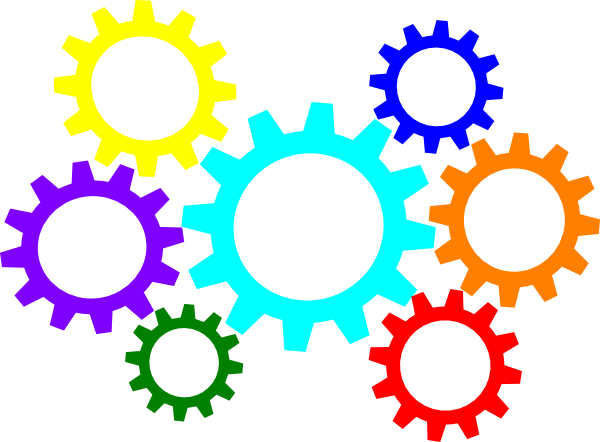 Vector Gears Colorful Download HD Transparent PNG Image