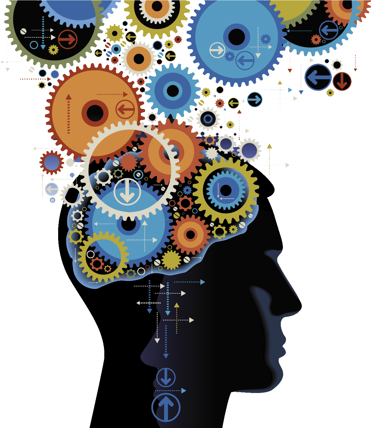 Brain Gears Working HQ Image Free Transparent PNG Image