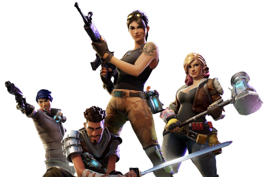 Figure Royale Game Figurine Video Fortnite Battle Transparent PNG Image