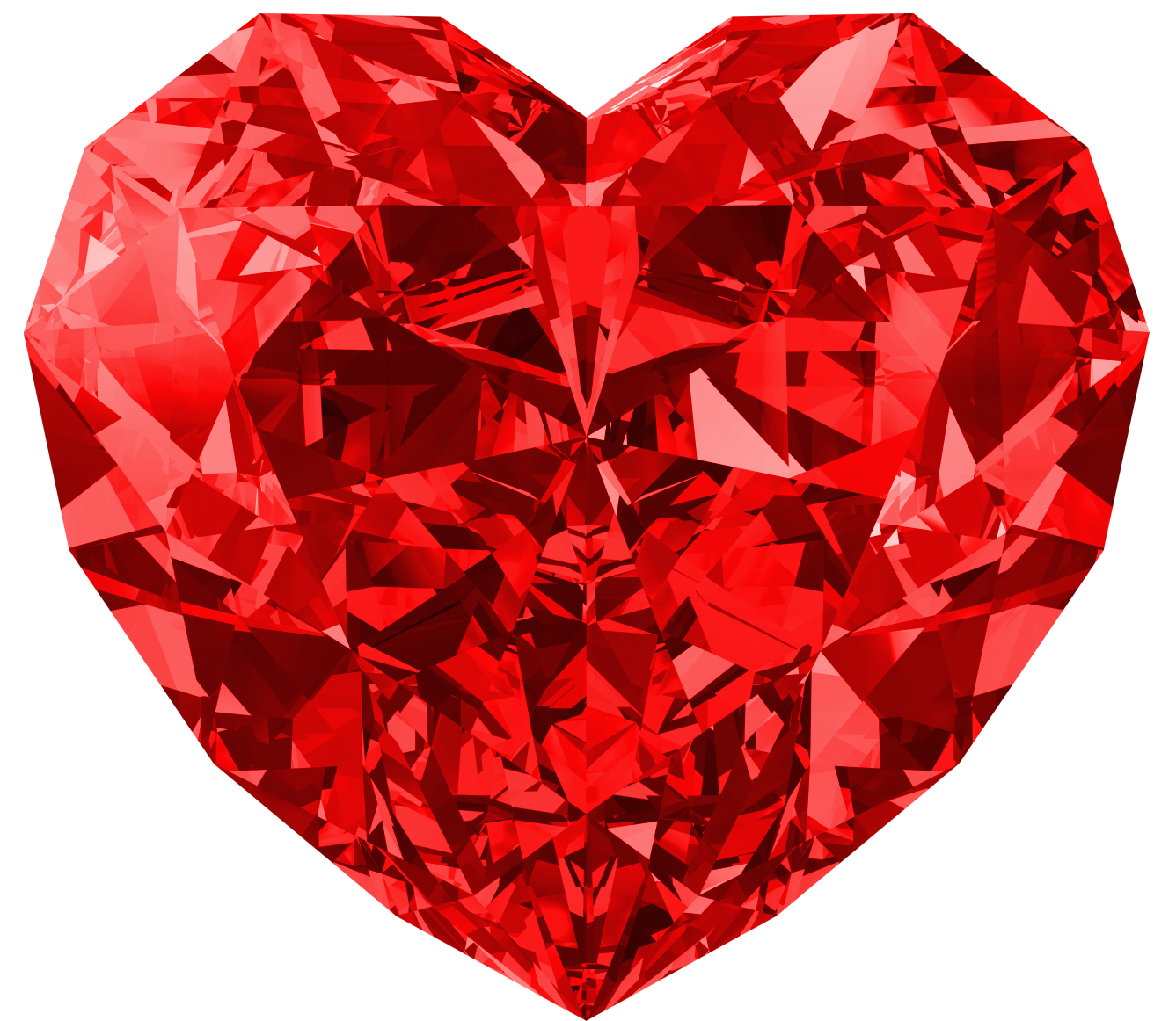 Heart Gemstone Free Clipart HQ Transparent PNG Image