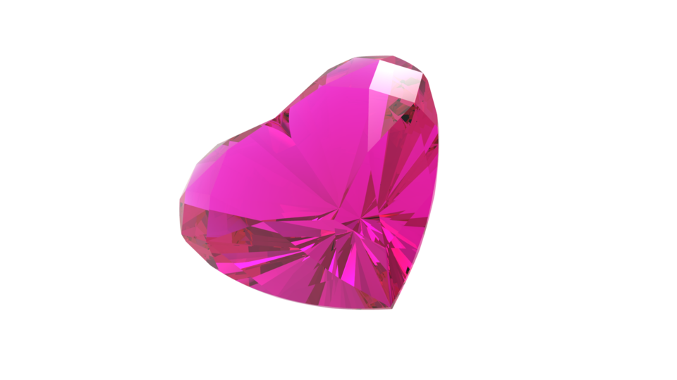 Pink Heart Gemstone Free HQ Image Transparent PNG Image