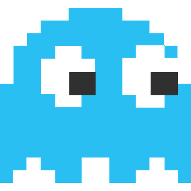 Blue Pacman Square Ghosts Ms Free Clipart HQ Transparent PNG Image