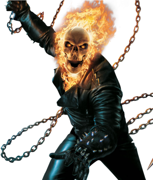 Ghost Flame Rider Free Clipart HD Transparent PNG Image