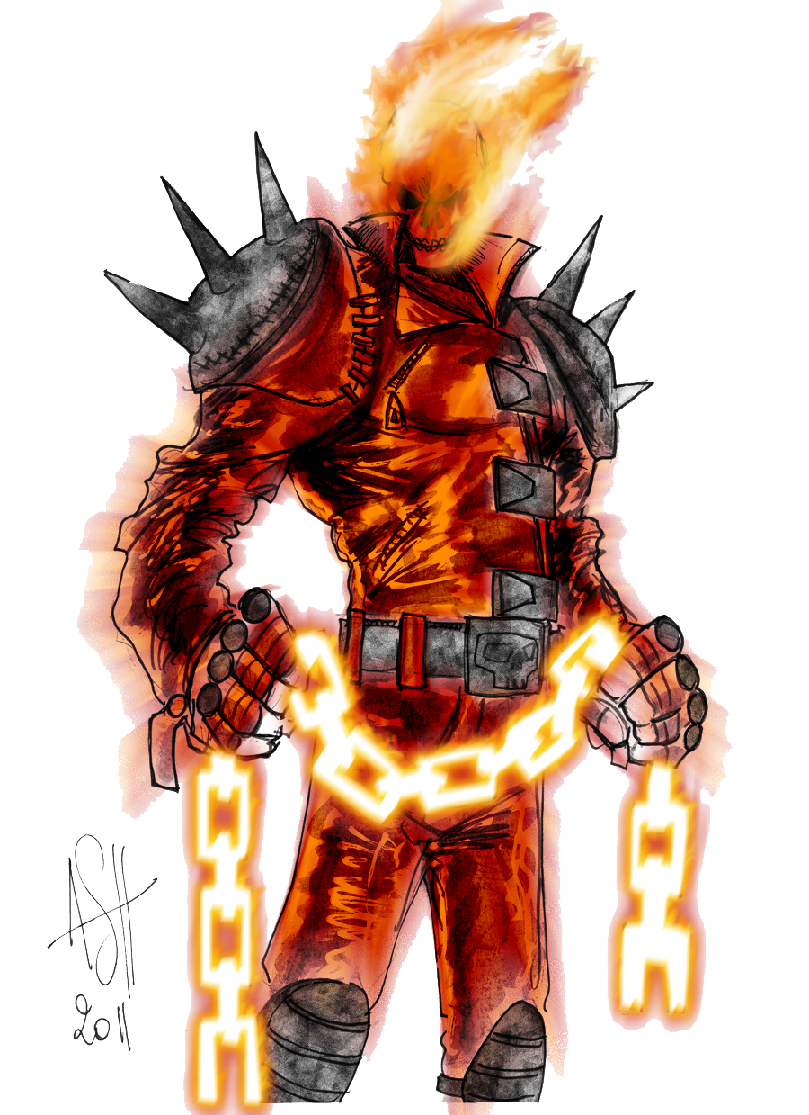 Ghost Flame Rider Download HQ Transparent PNG Image