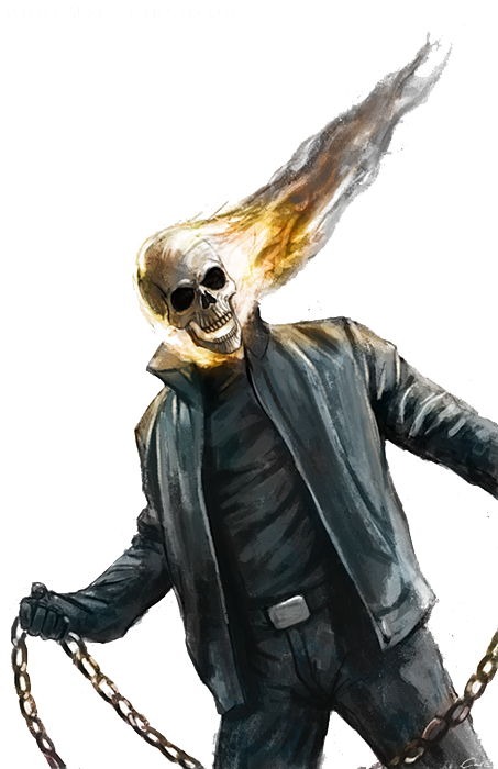 Ghost Rider Face Photos Transparent PNG Image