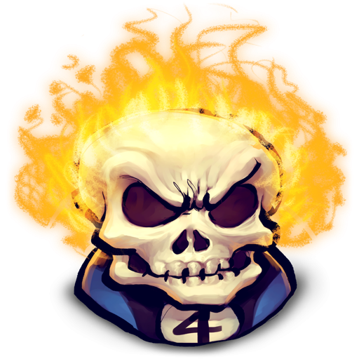 Ghost Rider Face File Transparent PNG Image