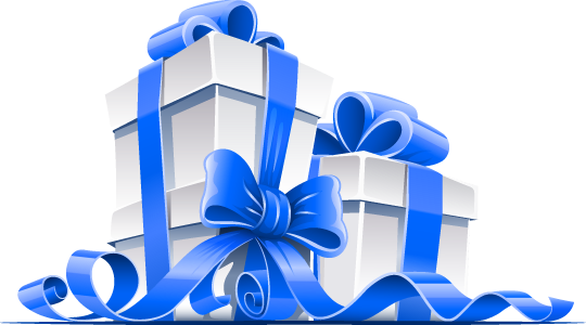 Blue Gift HQ Image Free Transparent PNG Image