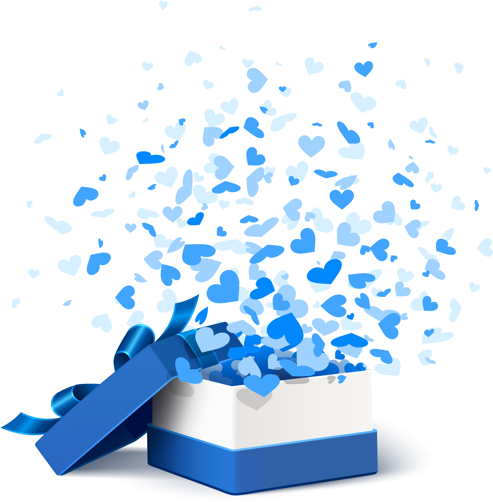 Blue Surprise Gift Free HQ Image Transparent PNG Image