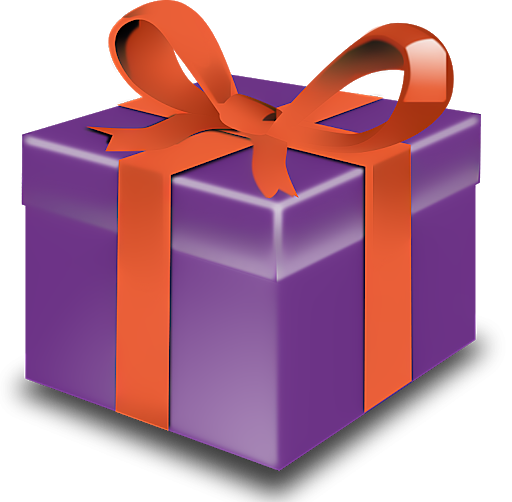 Purple Birthday Present Free Clipart HQ Transparent PNG Image