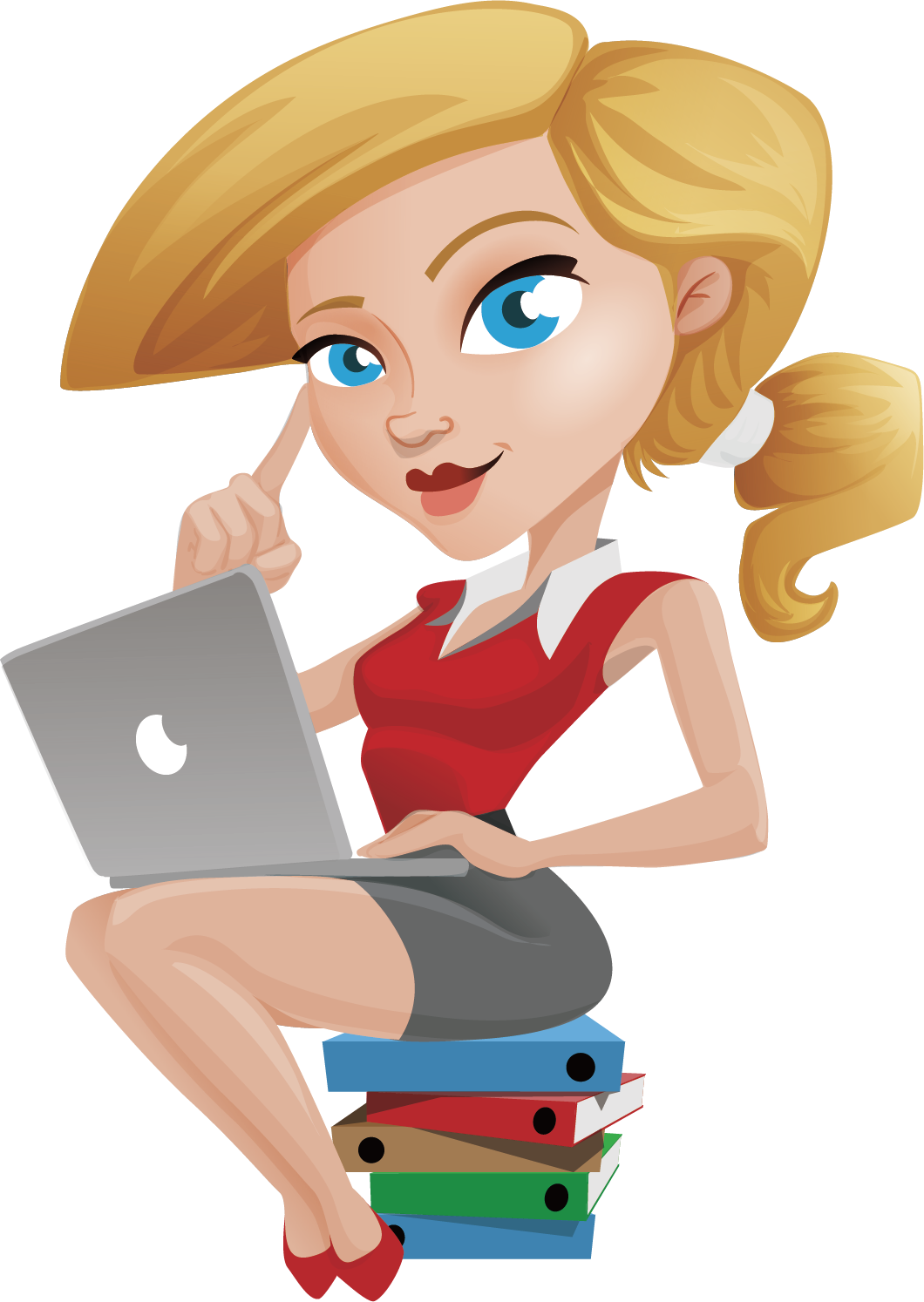 Using Girl Laptop Free Download PNG HQ Transparent PNG Image