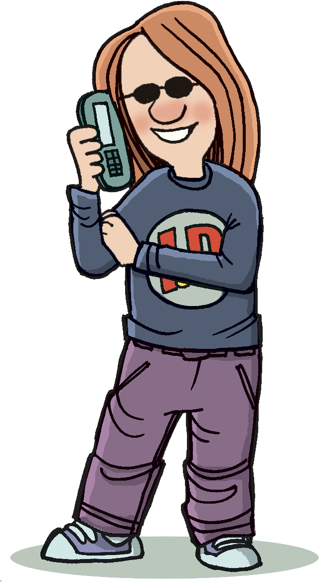 Mobile Using Girl Vector Phone Transparent PNG Image