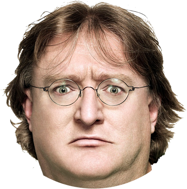 Halflife Head Behavior Newell Human Gabe Transparent PNG Image