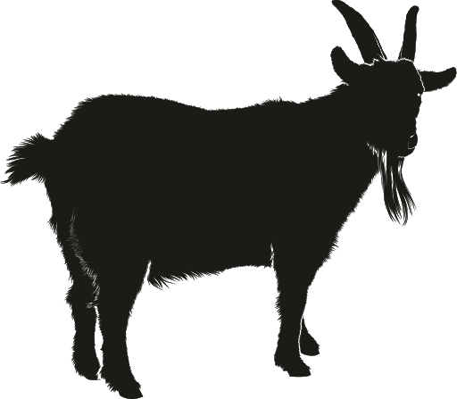 Vector Black Goat PNG Image High Quality Transparent PNG Image