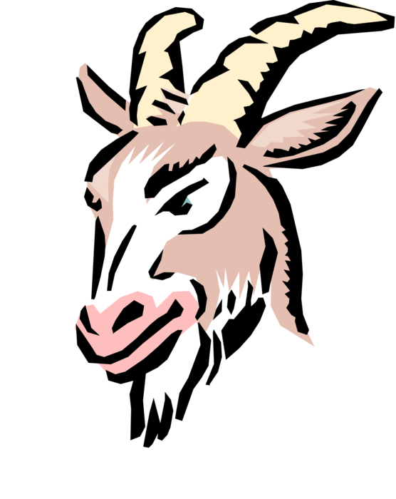 Vector Goat Face Download HQ Transparent PNG Image