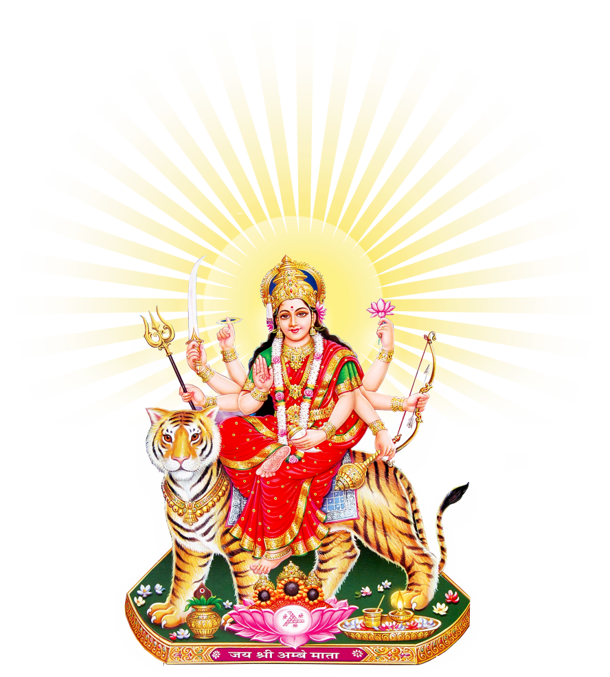 Goddess Durga Maa Png Transparent PNG Image