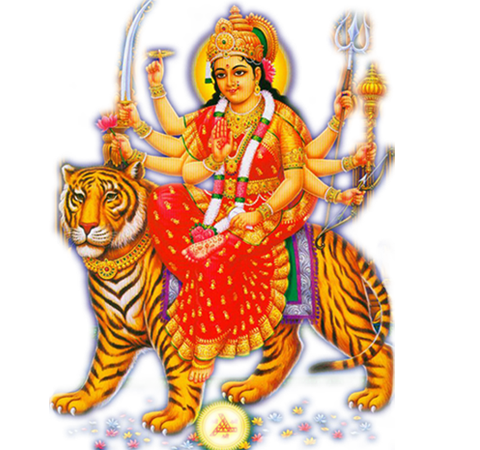 Goddess Durga Maa Png Clipart Transparent PNG Image