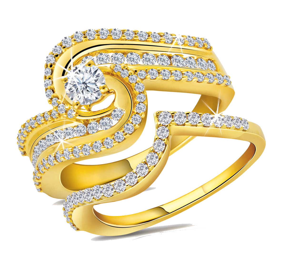 Gold Rings File Transparent PNG Image