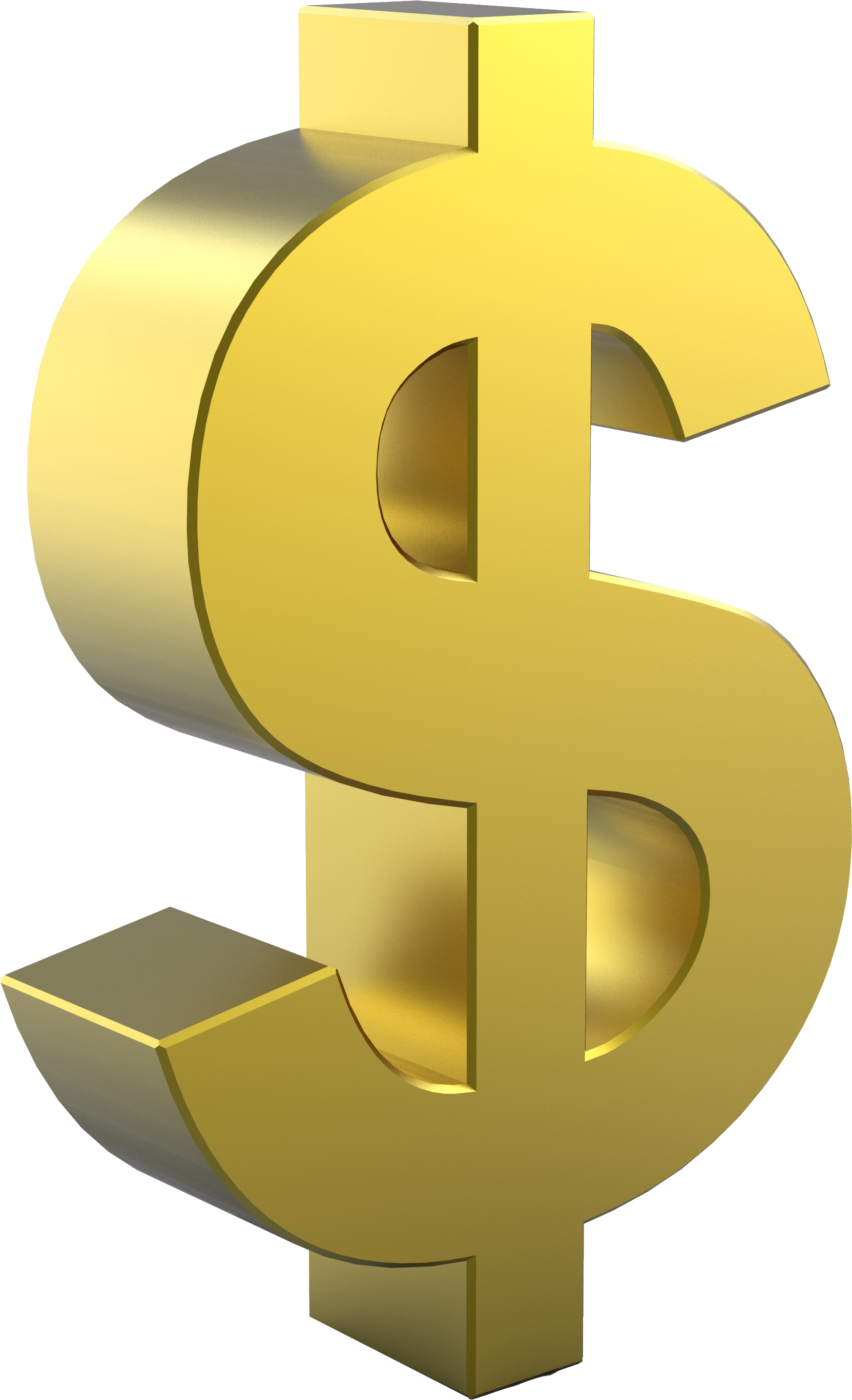 Golden United Gold Dollar Sign States Coin Transparent PNG Image