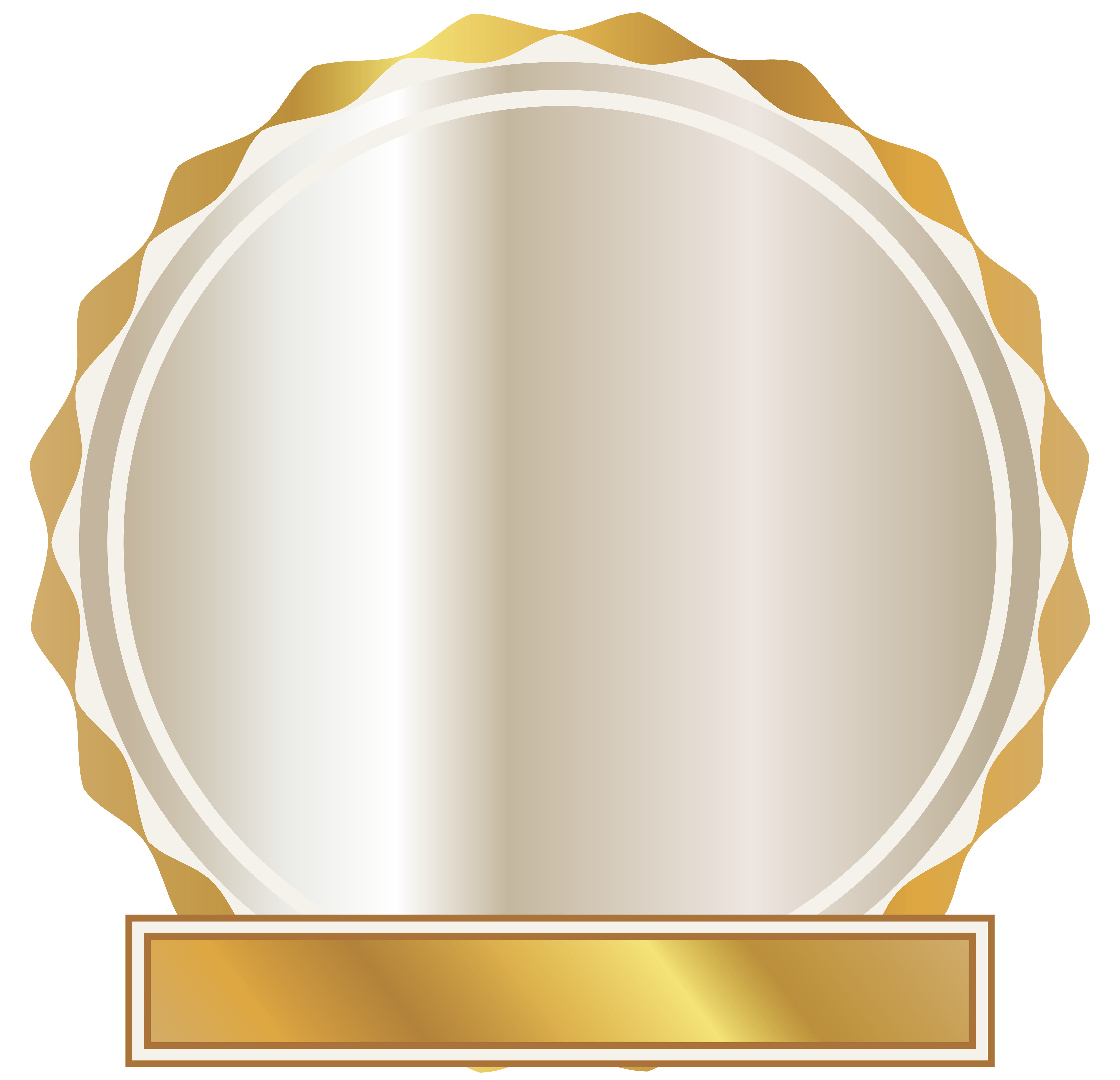 And Picture Gold Seal White Texas Transparent PNG Image