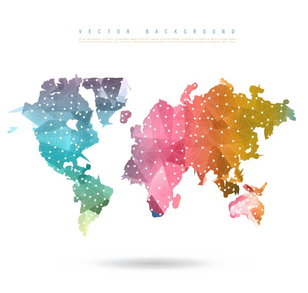 Abstract World Map Picture Free Clipart HD Transparent PNG Image