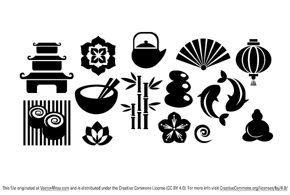 Japanese Elements Free Photo PNG Transparent PNG Image