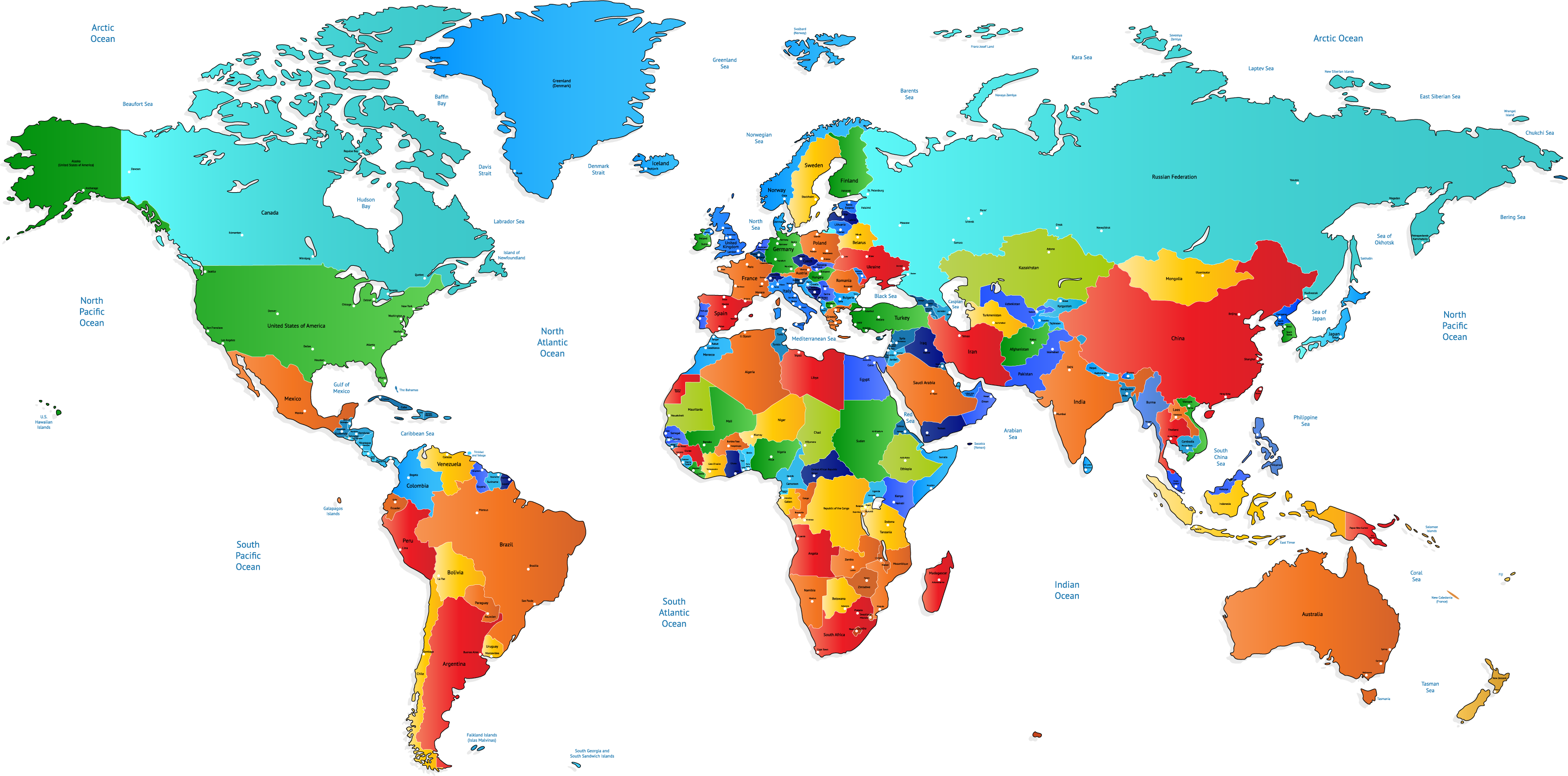 World Area Map Free Transparent Image HQ Transparent PNG Image