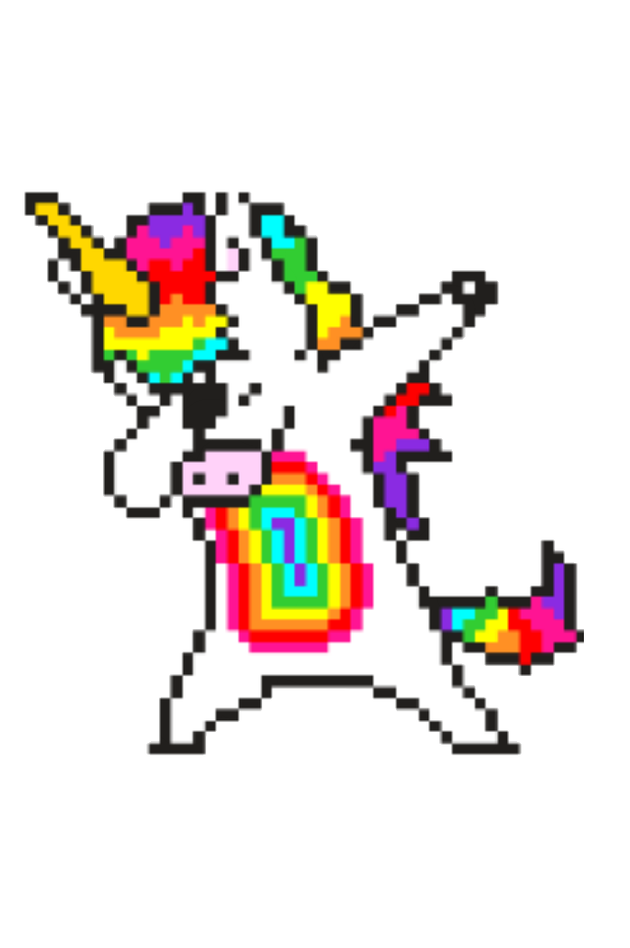 Text Unicorn Art Pixel Drawing Free Download PNG HD Transparent PNG Image