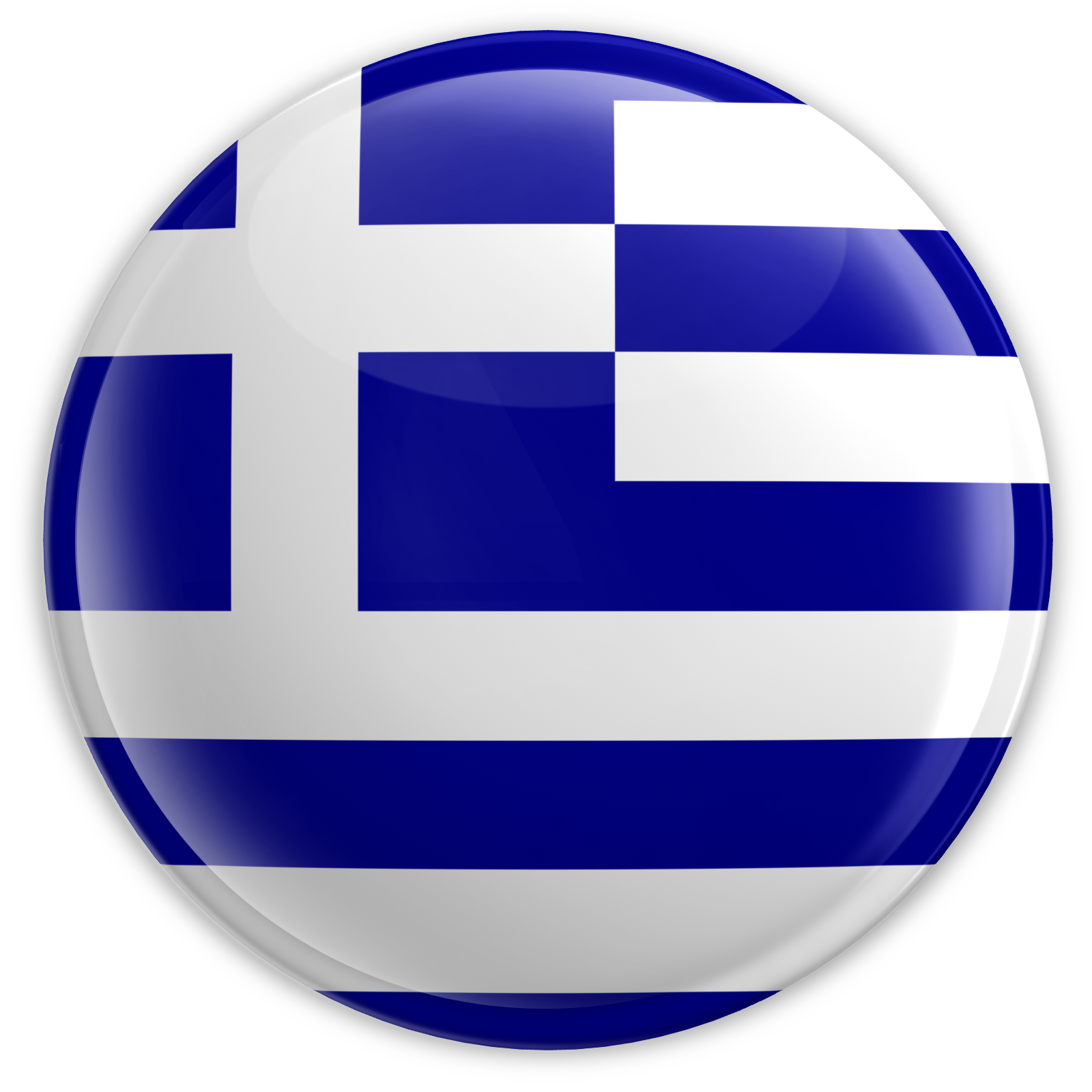 Circle Flag Greece Free Clipart HQ Transparent PNG Image