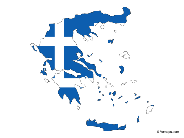 Map Flag Greece Free HD Image Transparent PNG Image