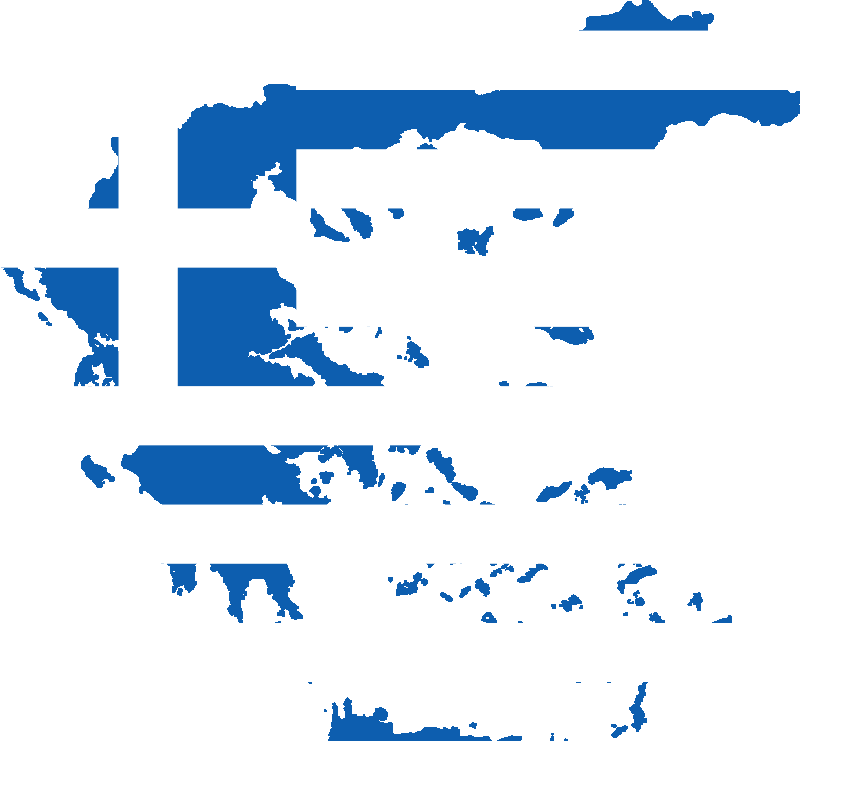 Blue Map Greece Free PNG HQ Transparent PNG Image