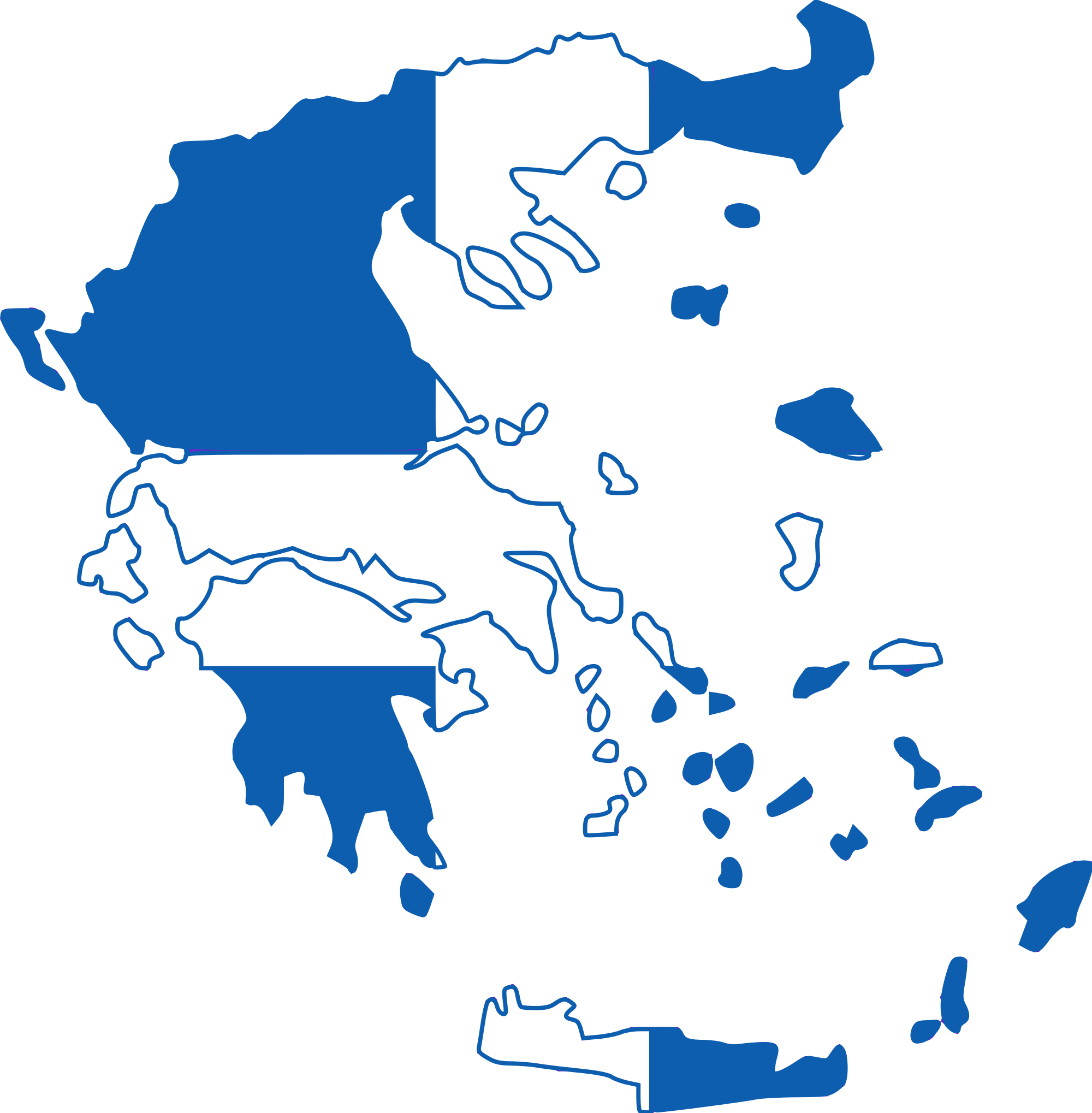 Blue Map Photos Greece HD Image Free Transparent PNG Image