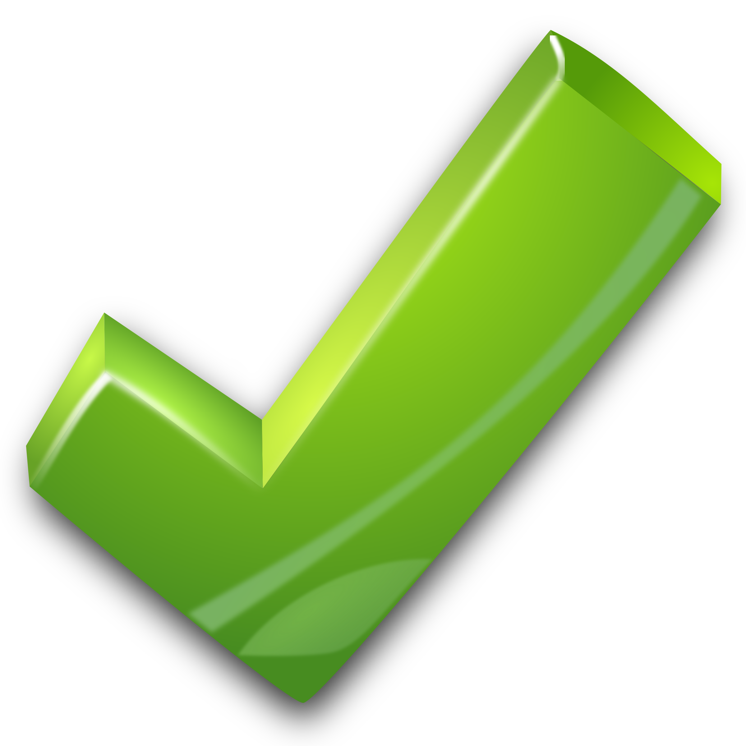 Green Tick Photo Transparent PNG Image