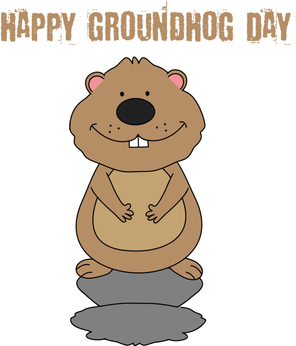 Groundhog Day Cartoon For Traditions Transparent PNG Image