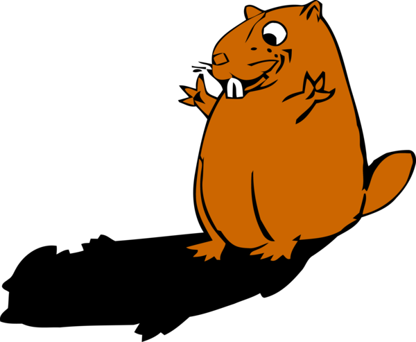 Groundhog Day Beaver Tail For Games Transparent PNG Image