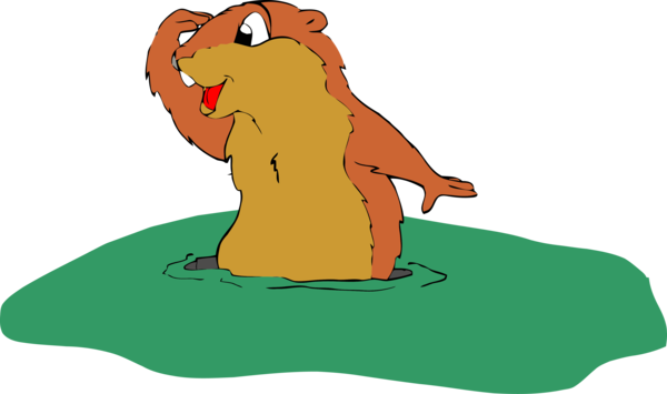 Groundhog Day Cartoon Marmot For Poem Transparent PNG Image